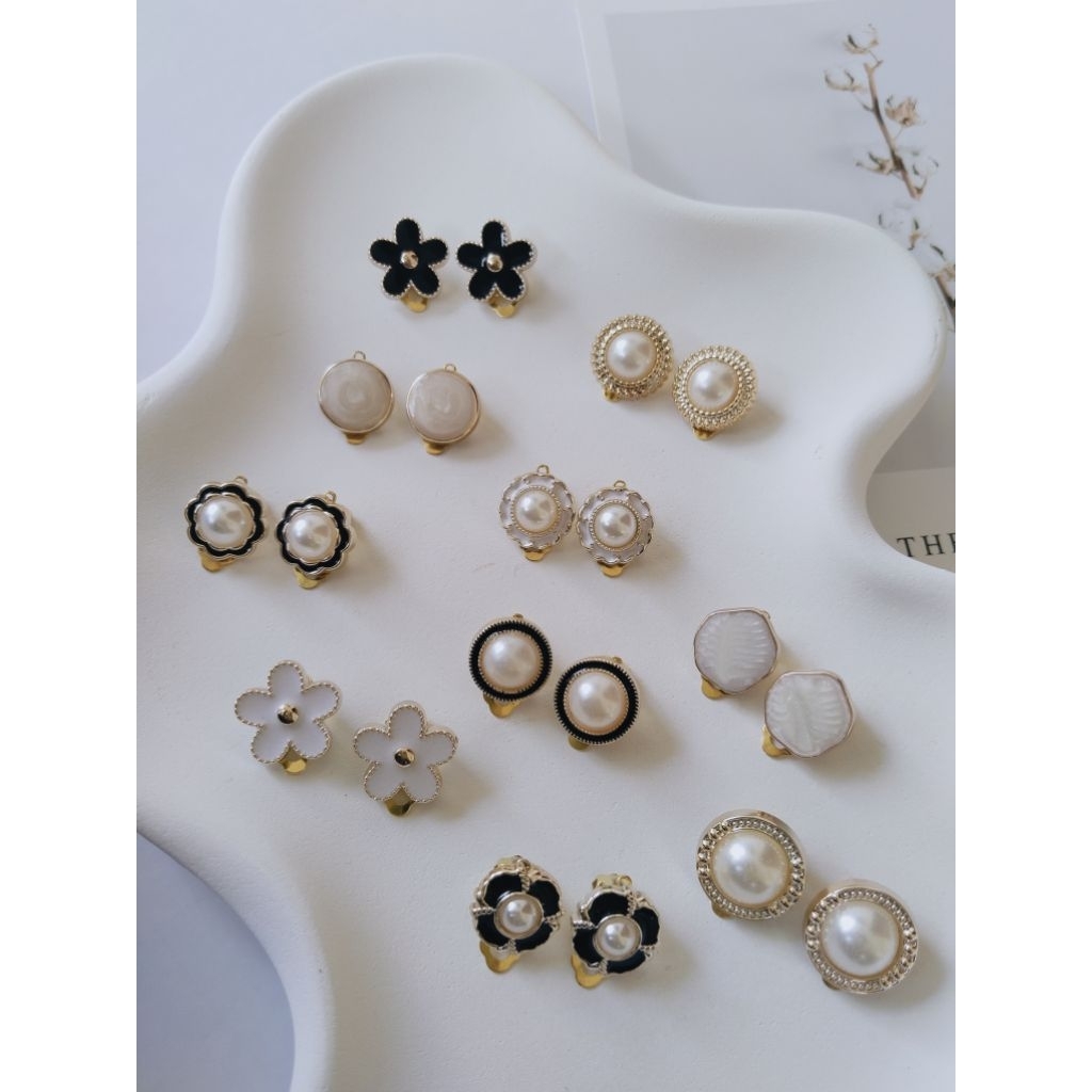 Anting Hijab Anting Klip Anting Jepit / Aksesoris Hijab