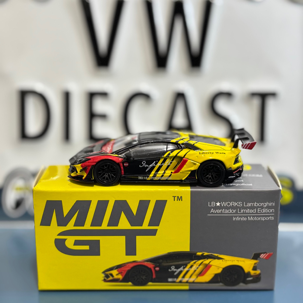 Mini GT 329 - LB Works Lamborghini Aventador Limited Edition Infinite Motorsports - Box [Unsealed]