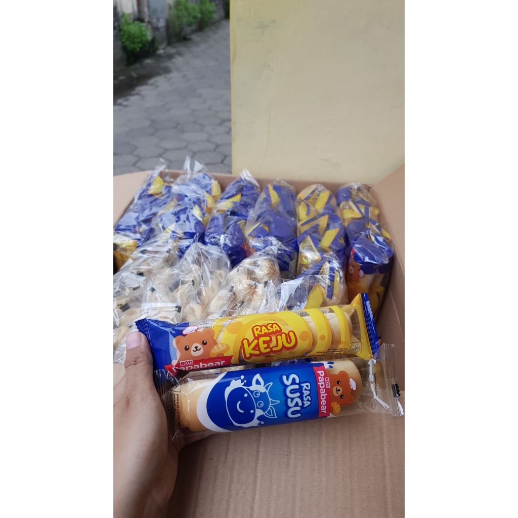 ROTI PAPABEAR VARIAN SUSU DAN KEJU