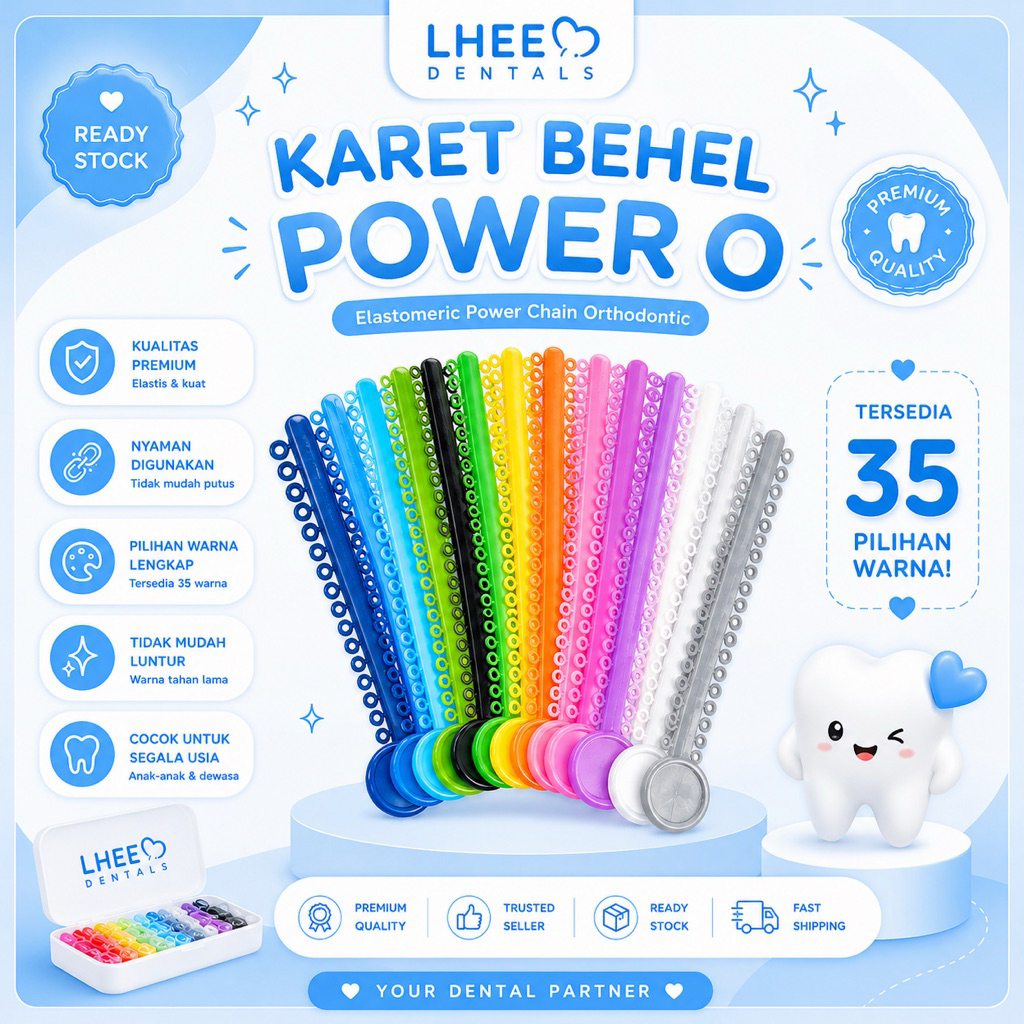 [Bisa COD] Karet power o creative /karet behel lepas pasang/karet behel permanen