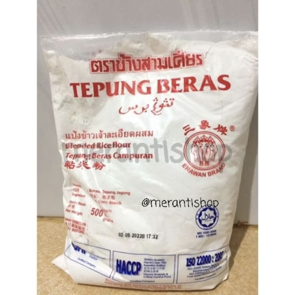 Tepung Beras Campuran Erawan Brand Gajah Thailand 500 gram