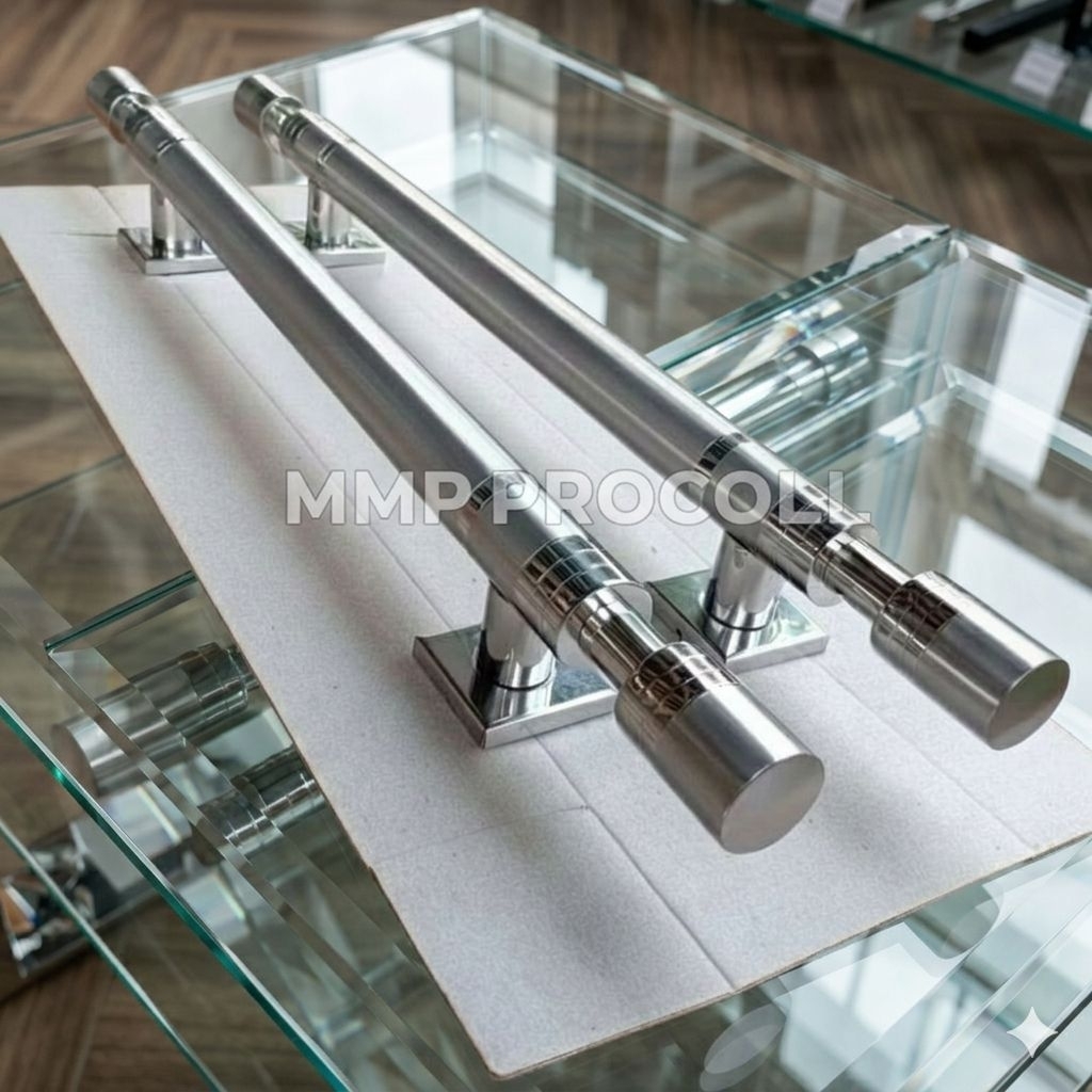 Gagang hedel stenlis pintu 2 minimalis model Barbel modern
