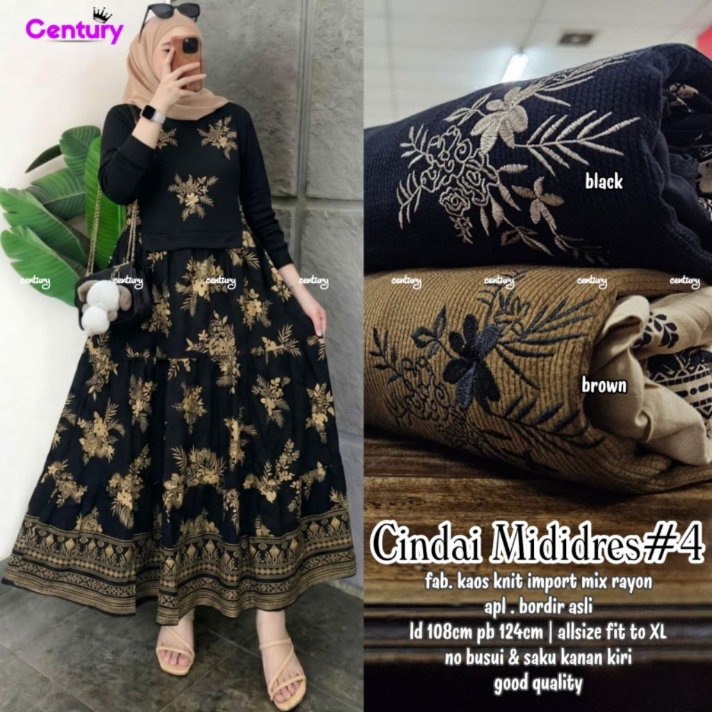 CINDAI VERA MIDI BY MARSELLA MIDI RAYON PREMIUM MIX KAOS KNIT BORDIR KATUN HARUKA PREMIUM MIDI PREMI