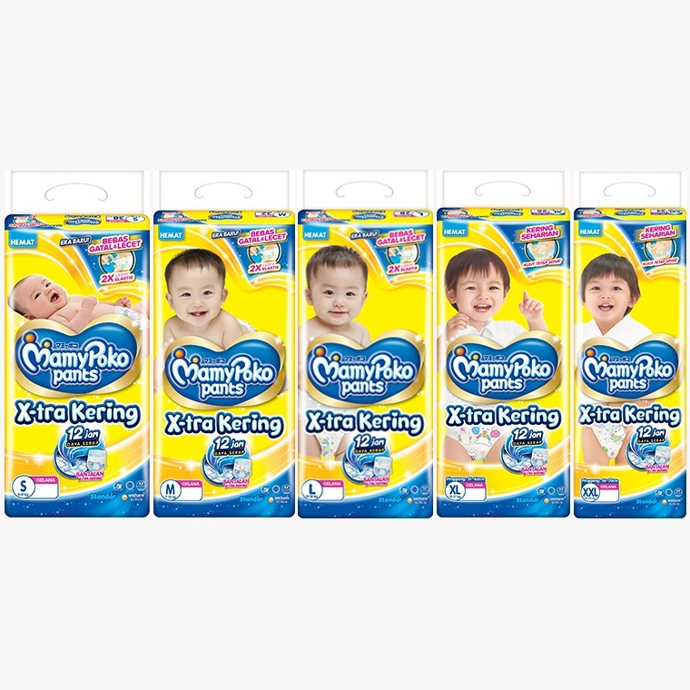 Pampers Popok MamyPoko Pants Mamy Poko MPP Size S / M / L / XL Diapers