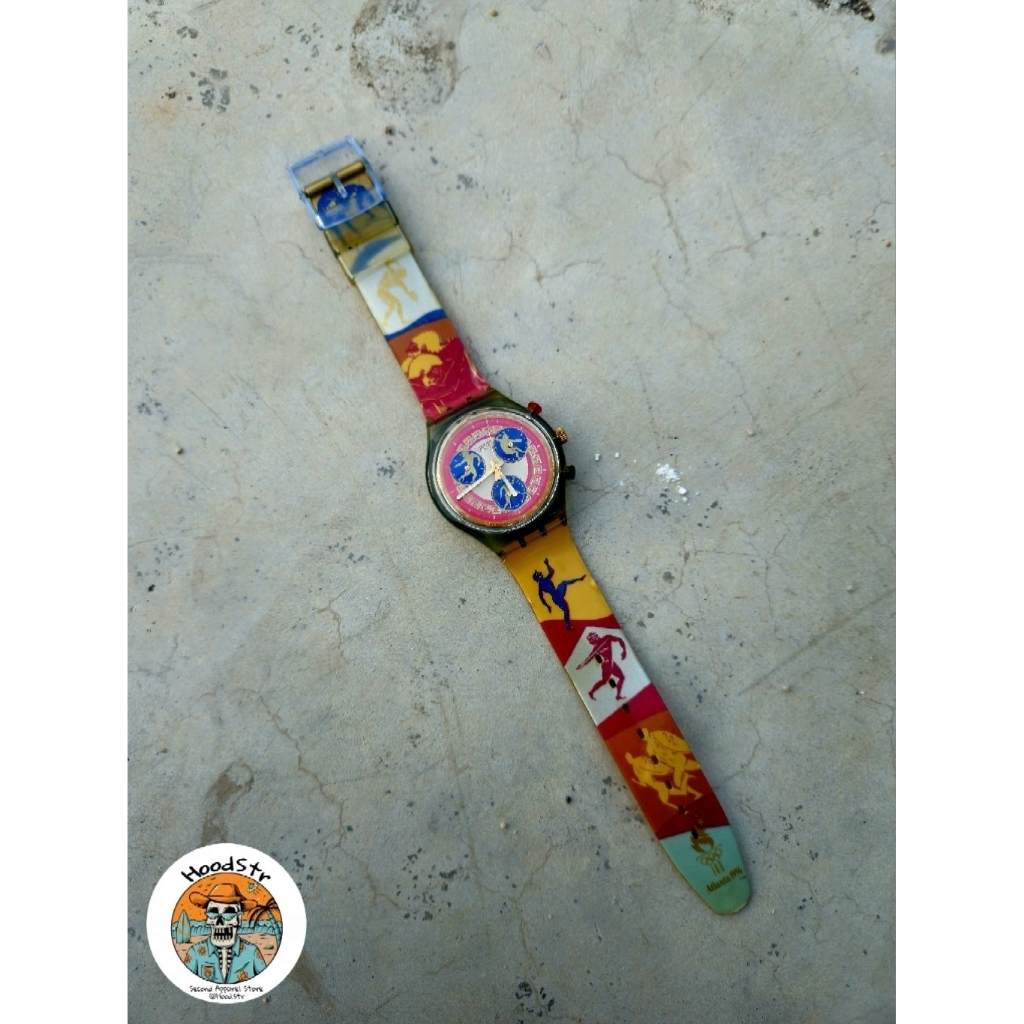 Jam Tangan Swatch 1994 Olympics KALOS SCZ104 — Bekas Original