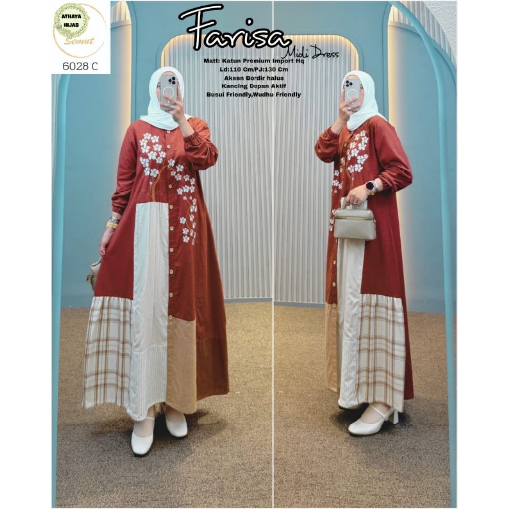 Gamis katun jepang premium