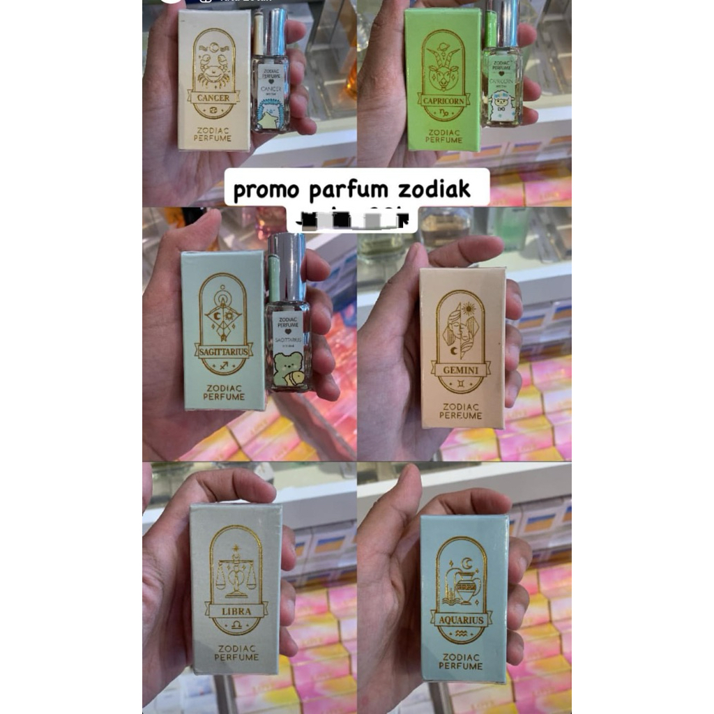 miniso zodiac parfum cancer capricorn sagitarius gemini libra aquarius