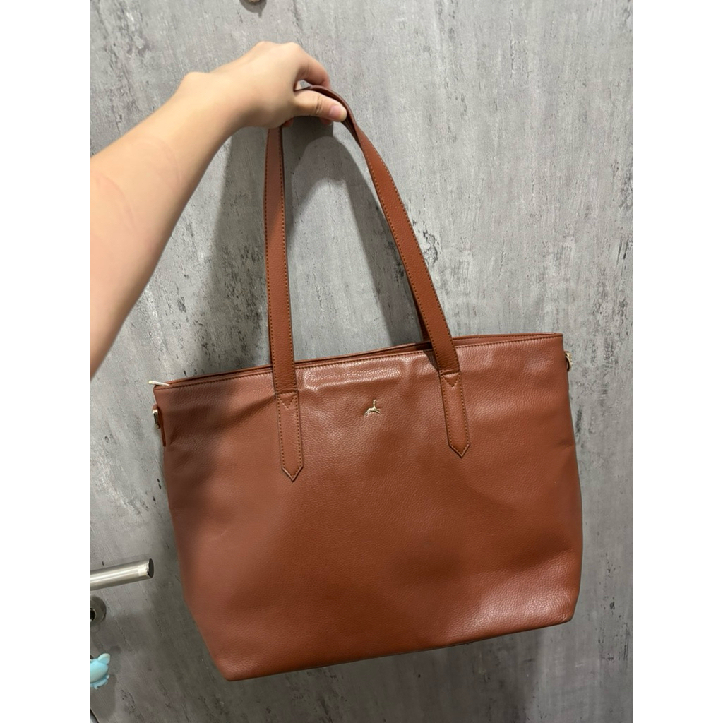 POVILO BROWN KIRA TOTE BAG NO BOX NO DUST BAG