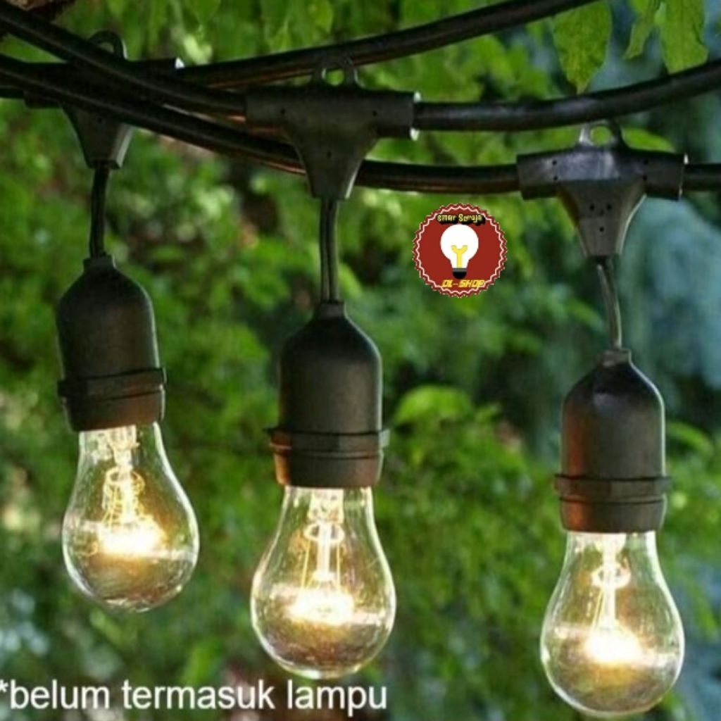 Fitting Lampu Gantung E27 Bisa Buat Cafe 5 Fitting 10 m 10 Fitting Gantung Lampu Cafe