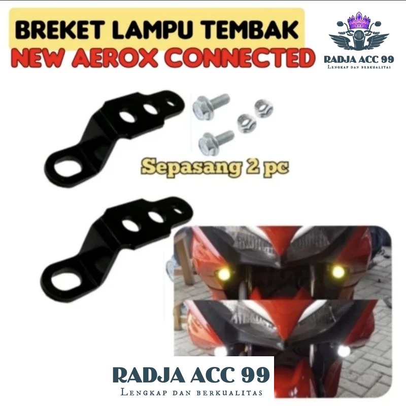 Breket Lampu AEROX CONNECTED Breket Lampu D2 Laser AEROX CONNECTED