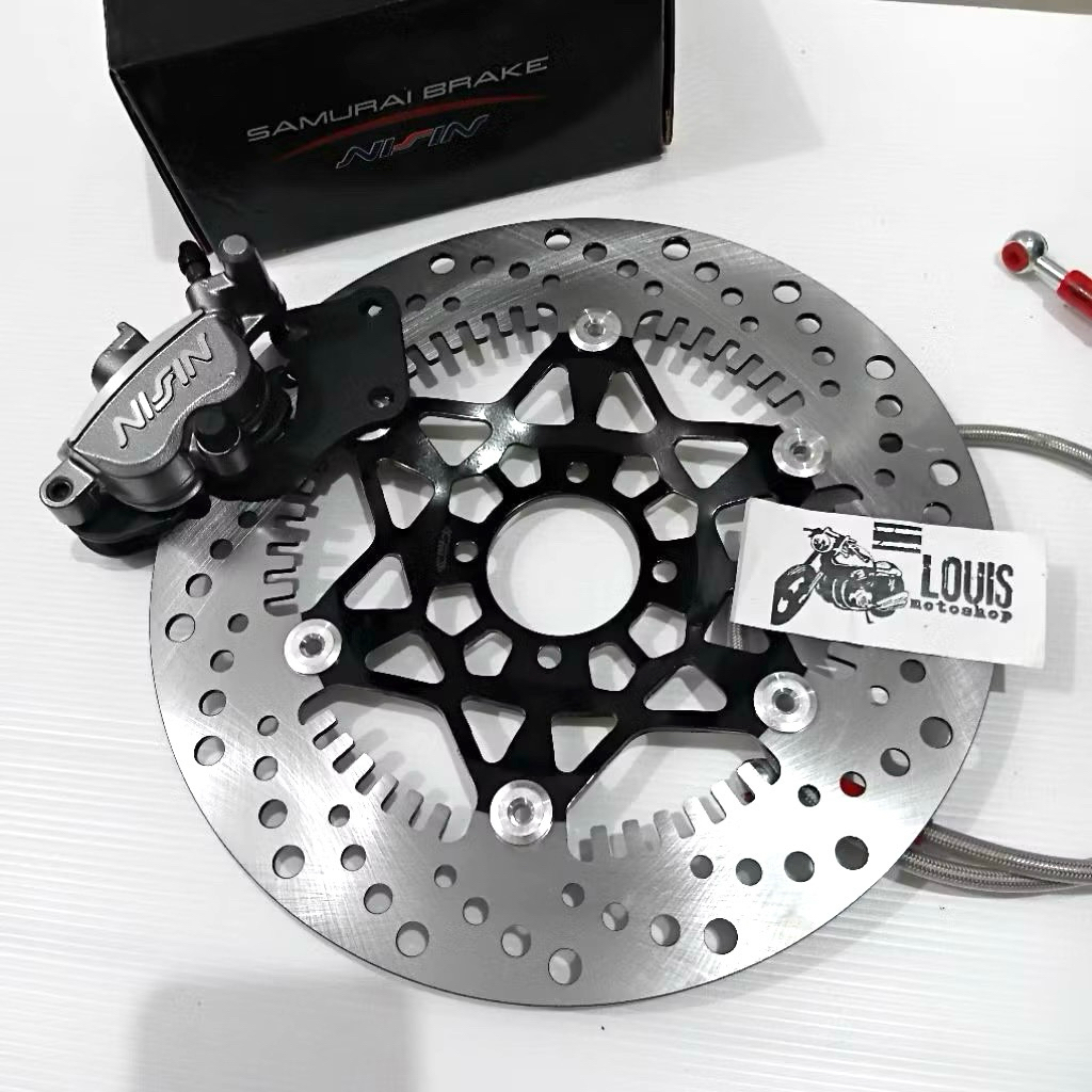 paket kaliper rx king old kaliper ns samurai rcb 2 piston piringan lebar 300mm rx king old rx king t