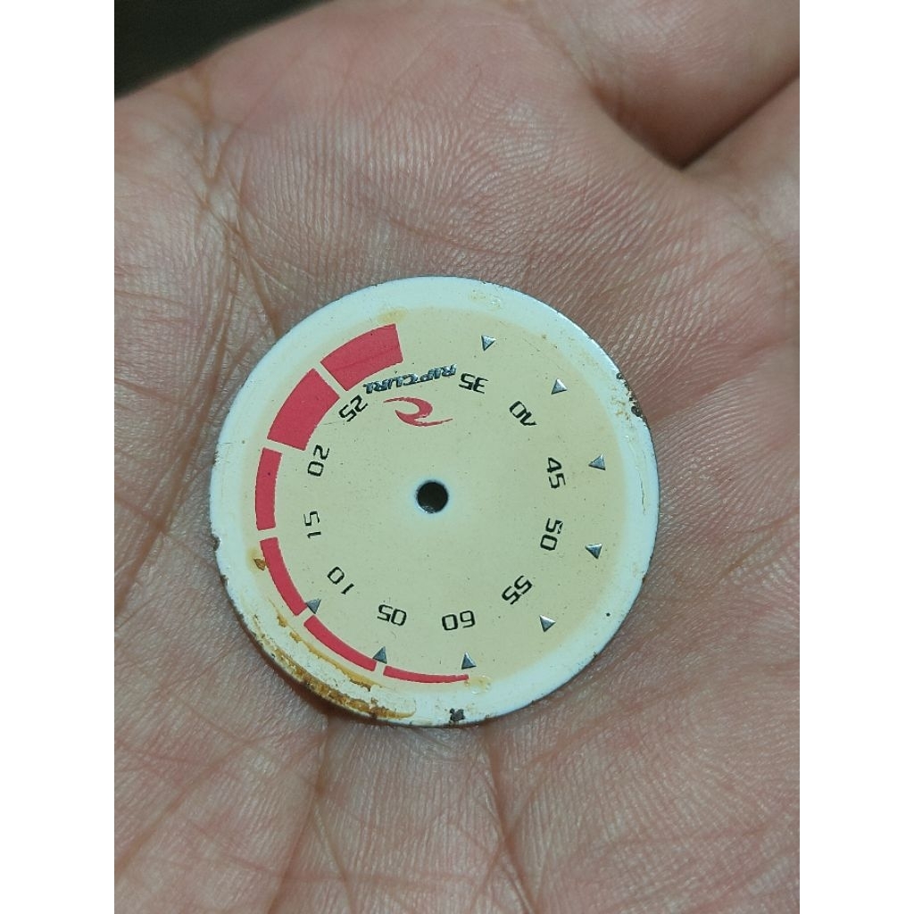 dial jam ripcurl ukuran 28,5.mm plat jam ripcurl 28,5mm second no 285