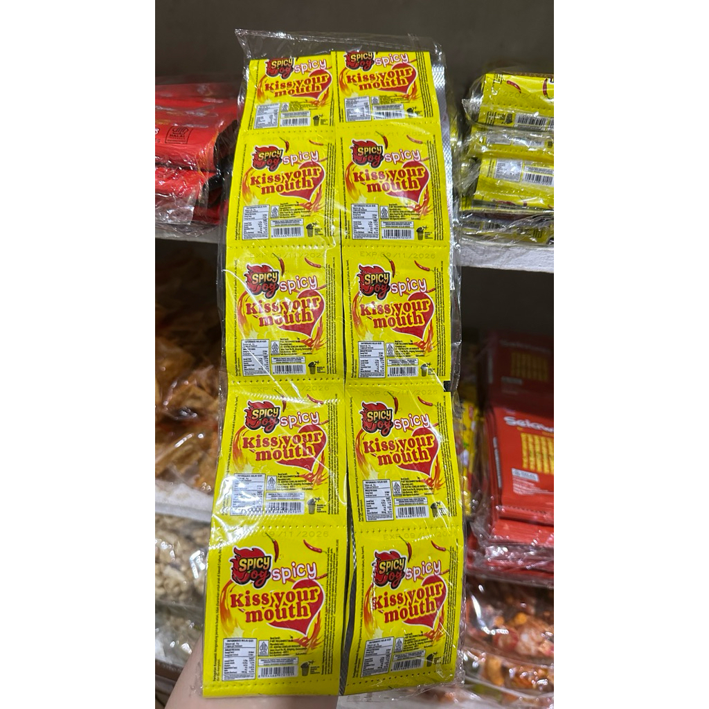 Latio Spicy Joy 1 renceng isi 10