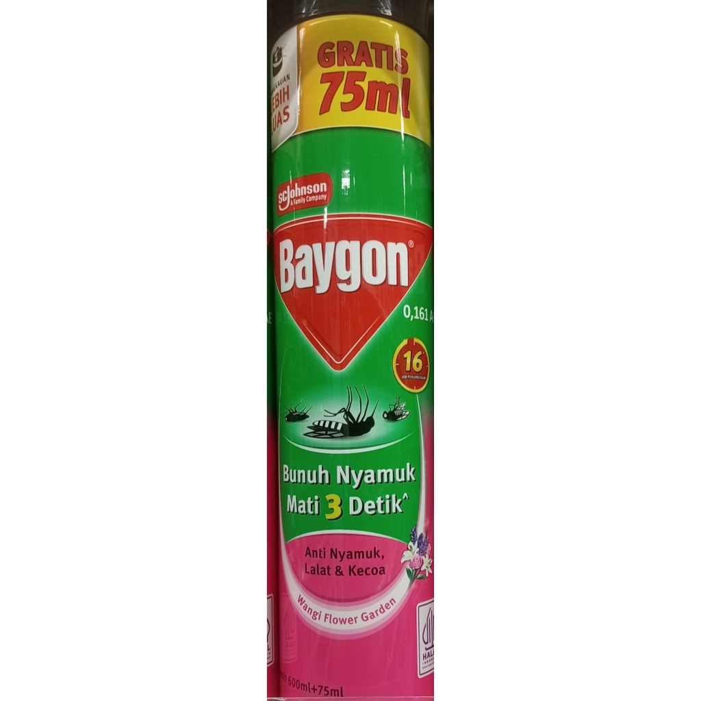 Baygon Anti Nyamuk, Lalat & Kecoa 600 ml