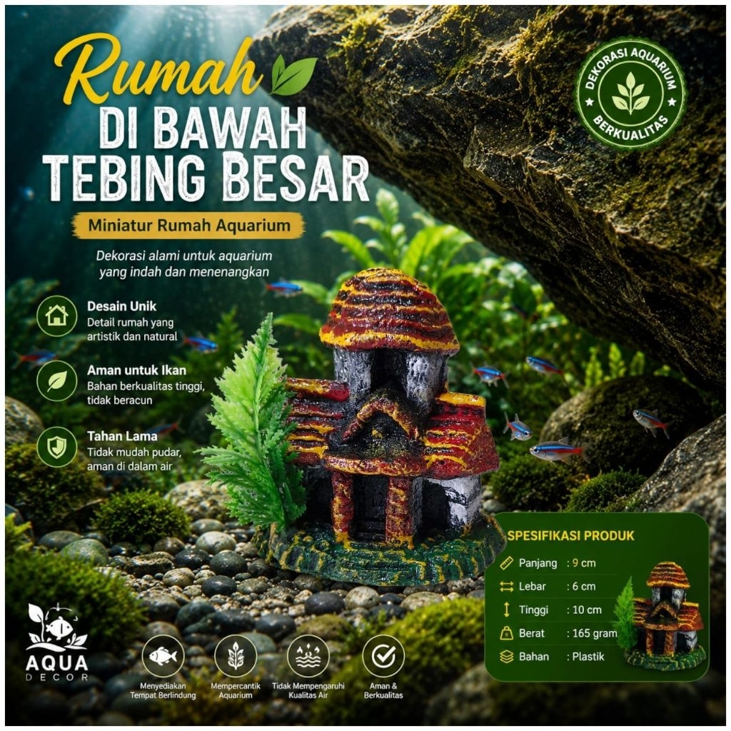 Miniatur Rumah Aquarium