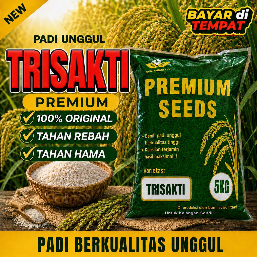 benih padi unggul Trisakti original berkualitas premium