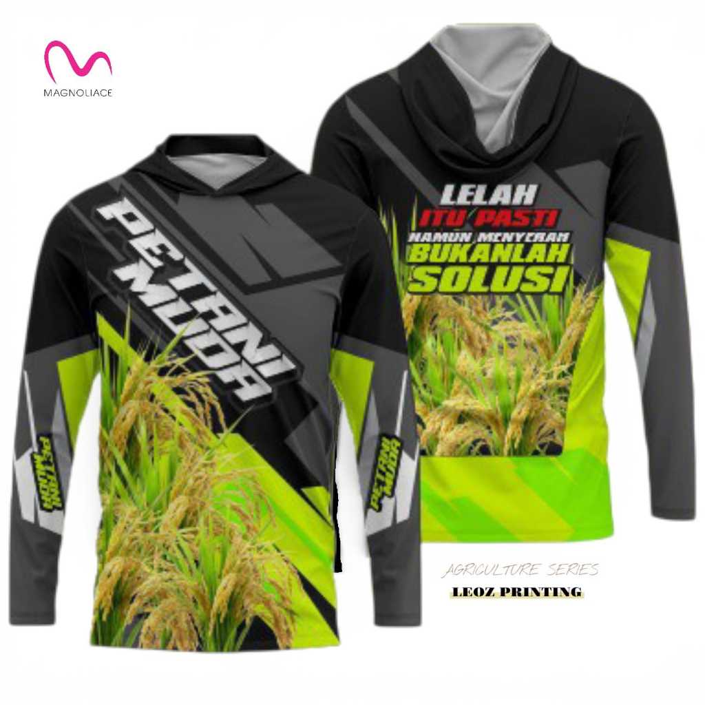 Kaos Jersey Petani Muda Lengan Panjang Baju Komunitas Full Printing