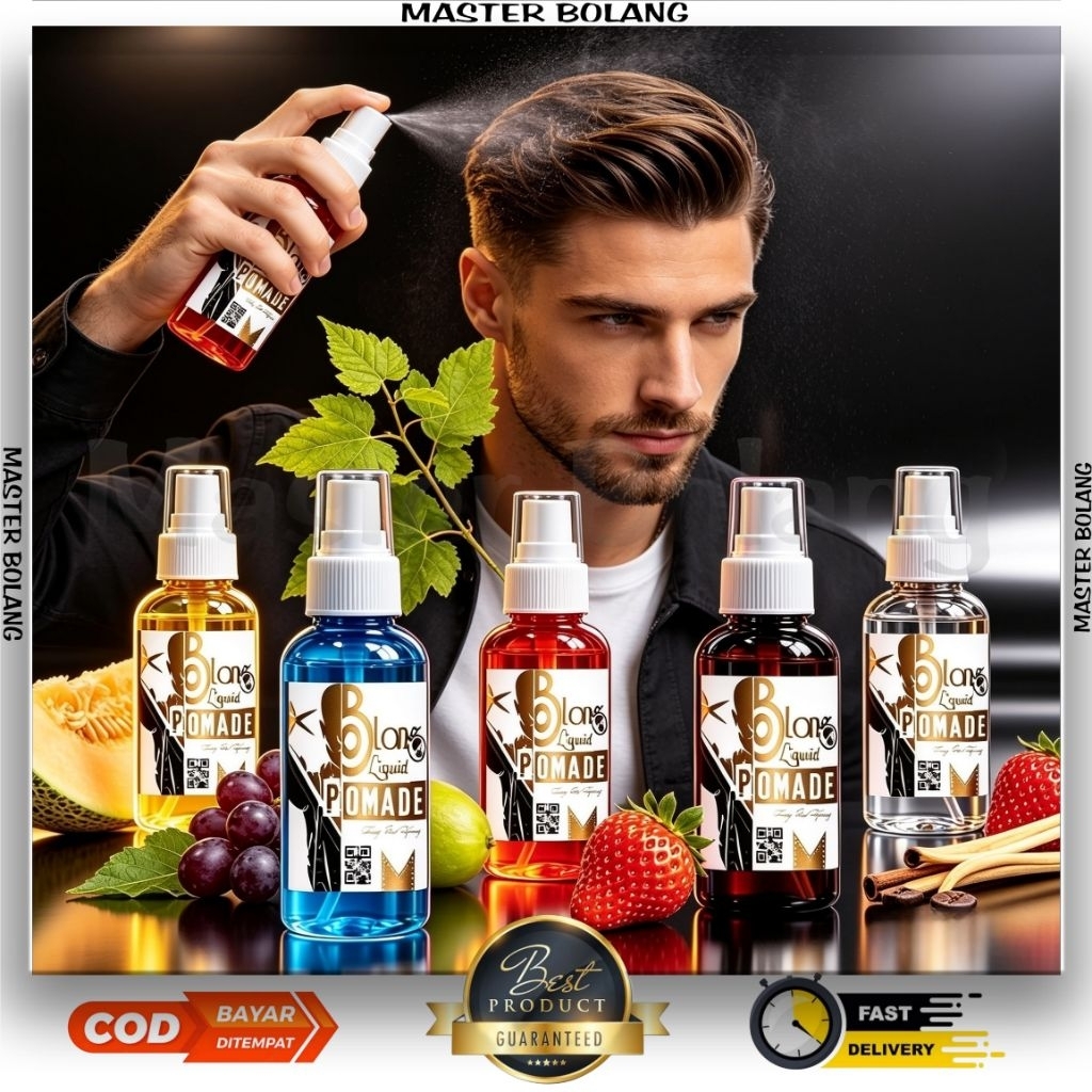 Hair Pomade Spray Styling Natural Anti Kaku Dan Lengket - Pomade Spray Matte Strong Hold Cocok Semua