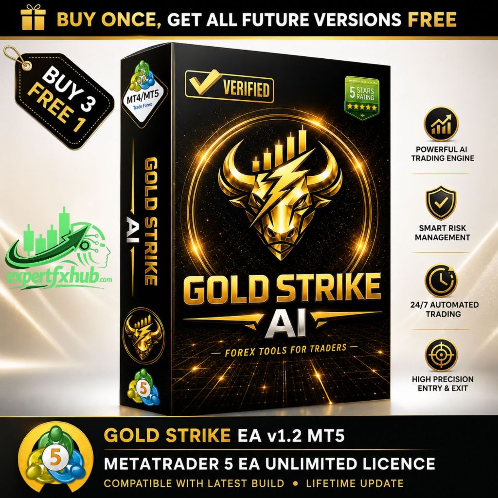v1.2 Gold Strike AI EA Metatrader 5 Expert Advisor, scalping trading bot unlimited licence and free 