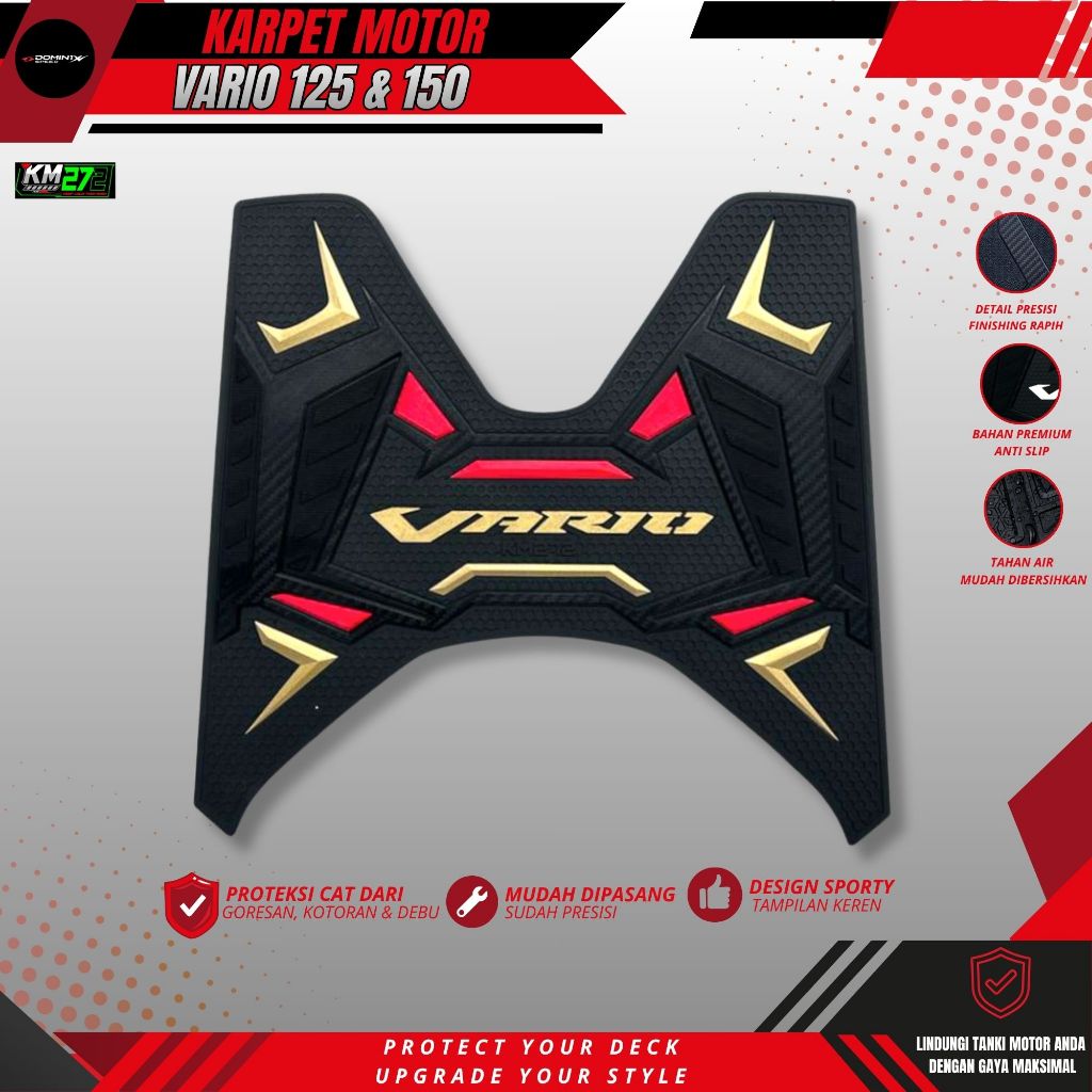 Keset Motor Vario thn 2015 sd 2018 / Karpet Vario 125 / Karpet Vario 150 / Aksesoris Motor Vario