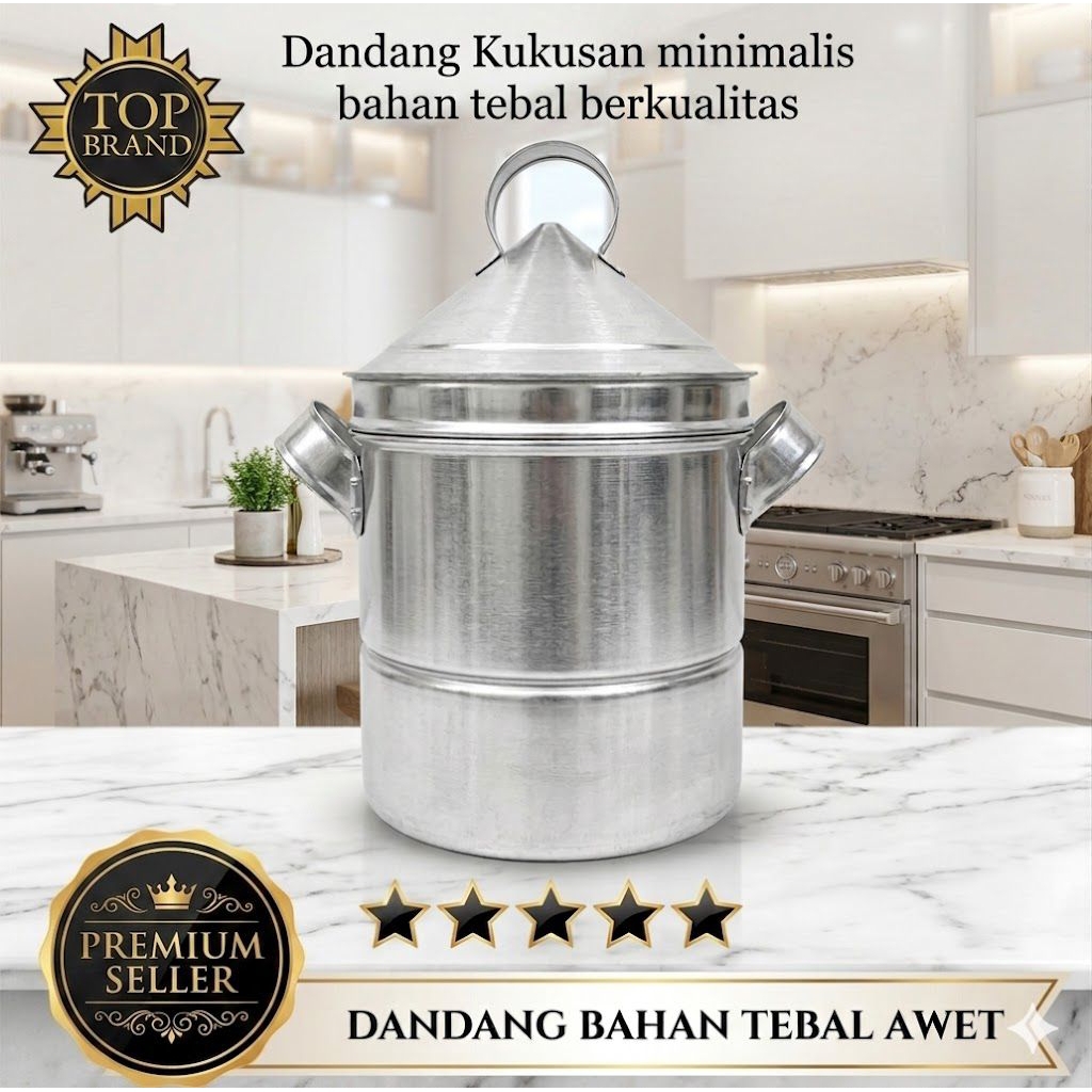 [‼️GARANSI & ORI‼️] Dandang panci kukus sabluk subluk steamer stainless/aluminium 1/1,5/2/2,5/3/5 kg
