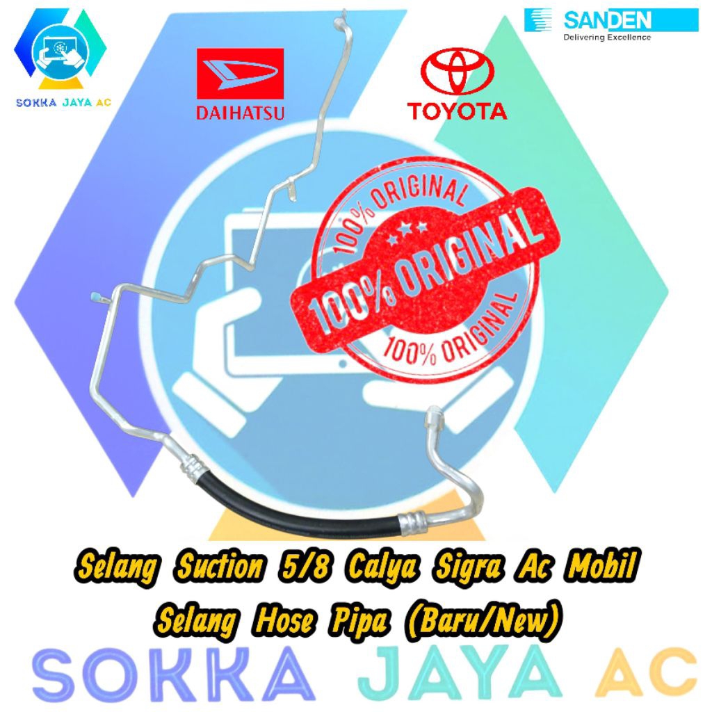 Selang Suction 5/8 Calya Sigra Ac Mobil Selang Hose Pipa (Baru/New)
