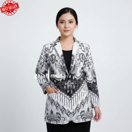 Blazer Batik PGRI Wanita Kusuma Bangsa Premium – Seragam Guru Resmi Elegan S–XXL