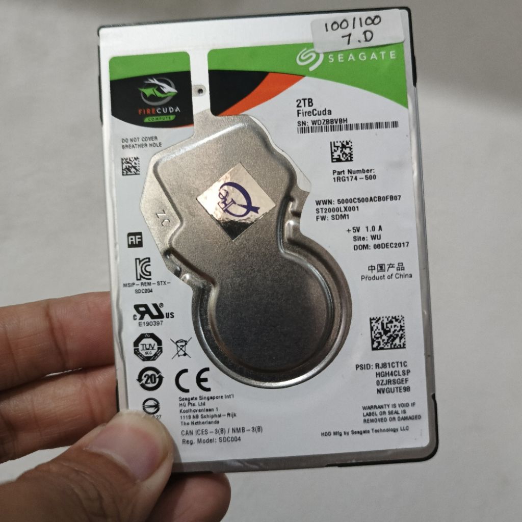 HDD Hardisk Laptop 2TB 2.5" SATA