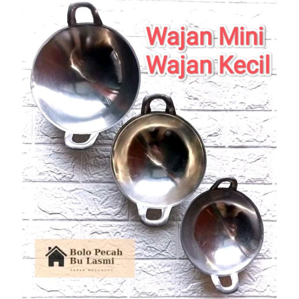 Wajan MINI / Wajan Kuali Mini Alumunium Cor Ukuran 7 8 9 10 / Wajan Poles / Wajan Kecil / Wajan Sera