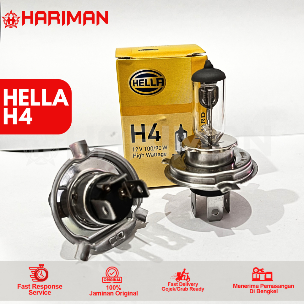 Bohlam Hallogen Hella H4 130/100