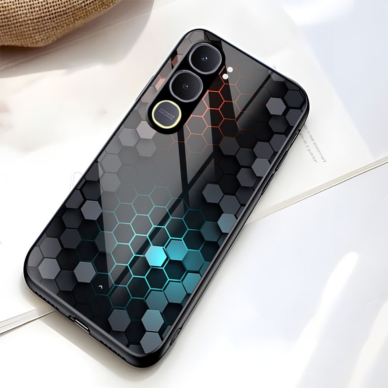CL Softcase Glass For Vivo Y21D - Case Glass Vivo Y21D - Casing Kaca Y21D Terbaru - Casing Murah Viv