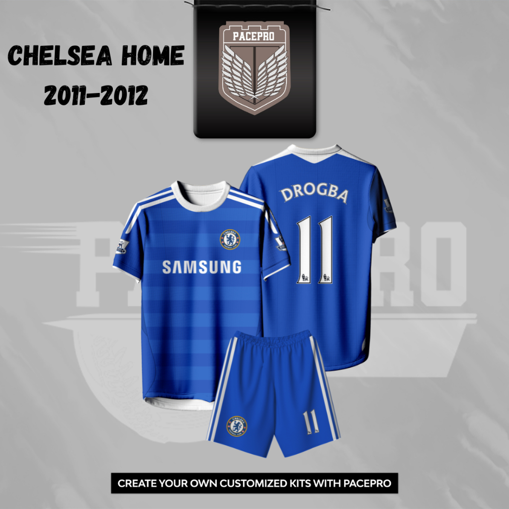 Jersey Bola CHELSEA HOME 2011-2012 Free custom nama dan nomor untuk dewasa dan anak anak Full Printi