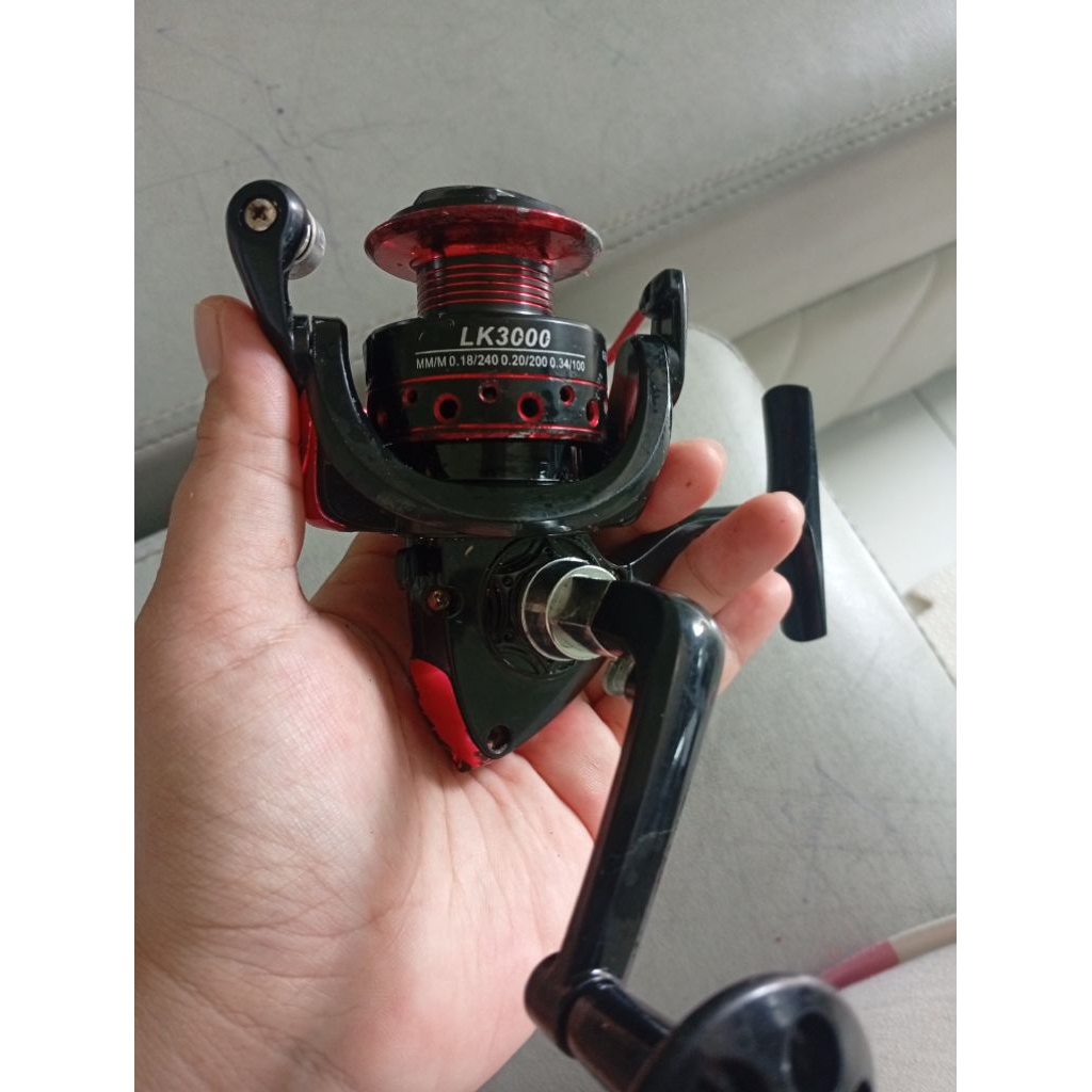 Reel Pancing LK Seri 3000 dengan Material Metal Aluminium