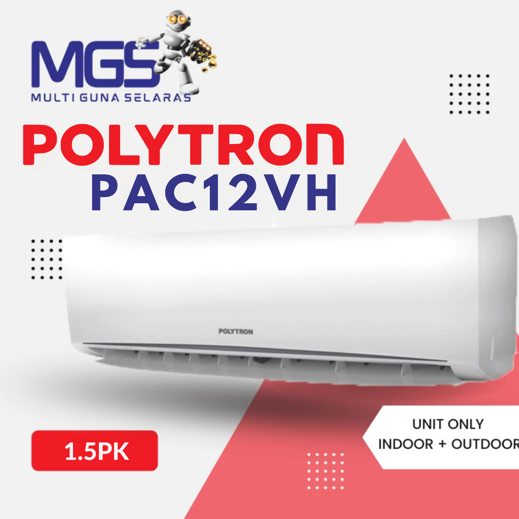 AC Polytron 1.5 PK Split R32 Deluxe PAC12VH