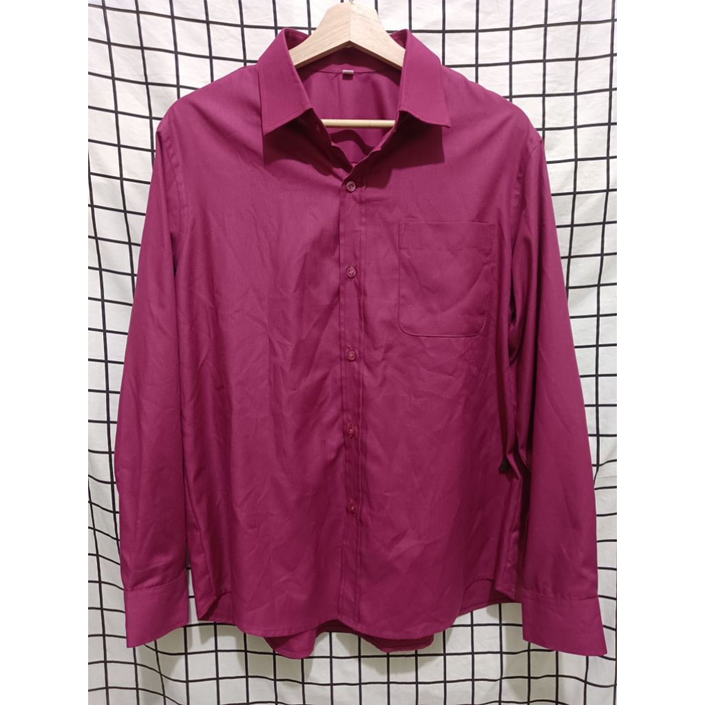 Kemeja Pria Pink Fanta Size M