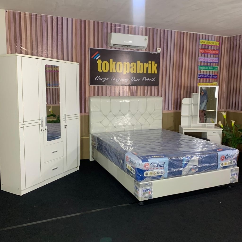 Springbed central ukuran 120, 140, 160, 180 x200 cm kasur springbed central deluxe Termurah Terlaris