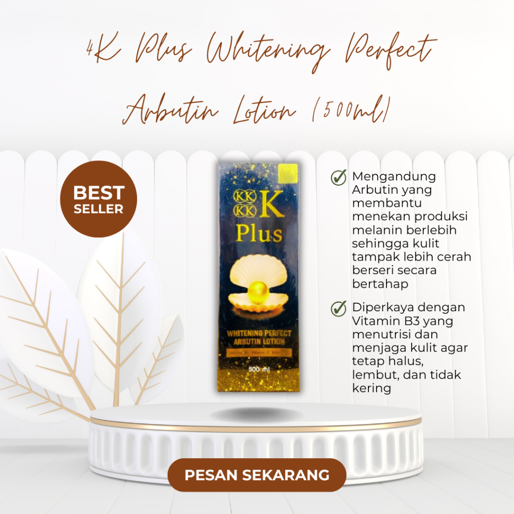 4K PLUS 5X WHITENING LOTION 500 ml ORIGINAL THAILAND