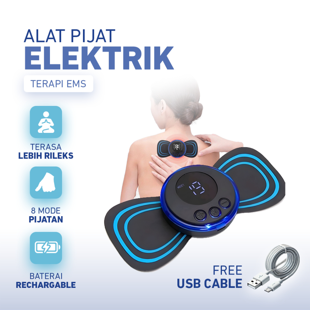 Alat Pijat Punggung EMS Alat Terapi Pinggang Meningkatkan Sirkulasi Darah Meredakan Sakit