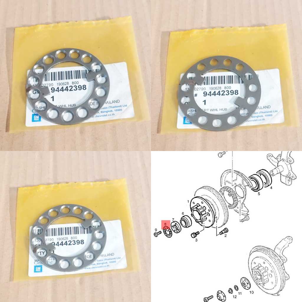 WASHER WASER RING KNUCKLE KNUCKEL KENAKEL COLORADO TRAILBLAZER TRAIL BLAZER ORI GM