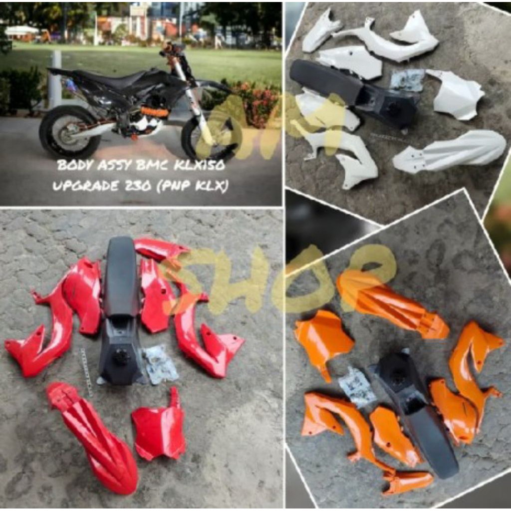 BODY KIT ASSY KLX230 BODY FULLSET LENGKAP JOK TANGKI KLX 230 BODY SET FULL KLX 230 TRAIL SUPERMOTO