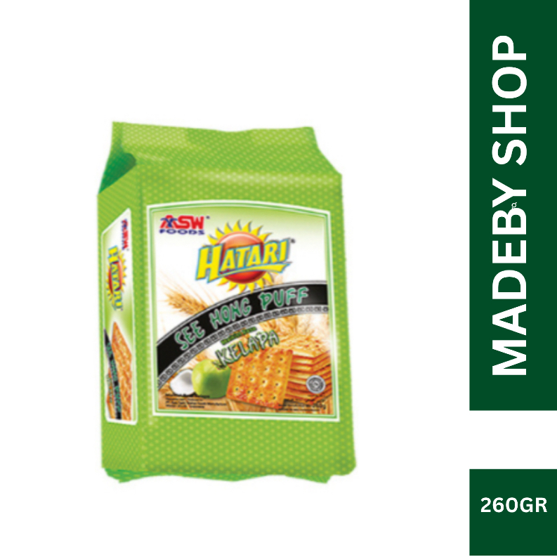 Biskuit Hatari See Hong Puff 260 Gr Kelapa