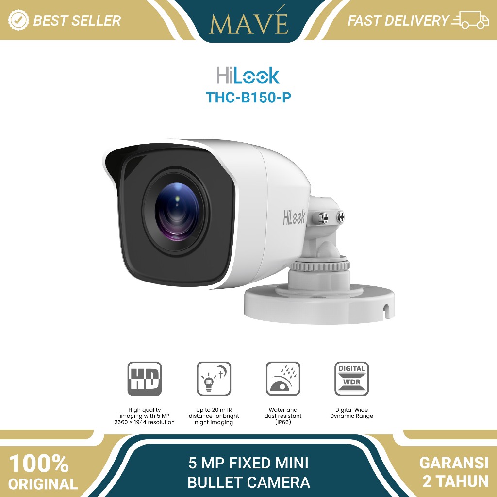 KAMERA CCTV 5MP OUTDOOR HiLook THC-B150-P 5MP Camera