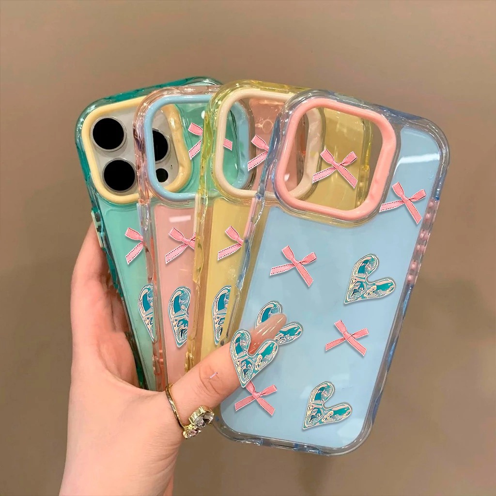 Case For All Type Coquette Ribbon Pita Pink Aesthetic Korean Style Softcase Wave Shockproof Bumper P