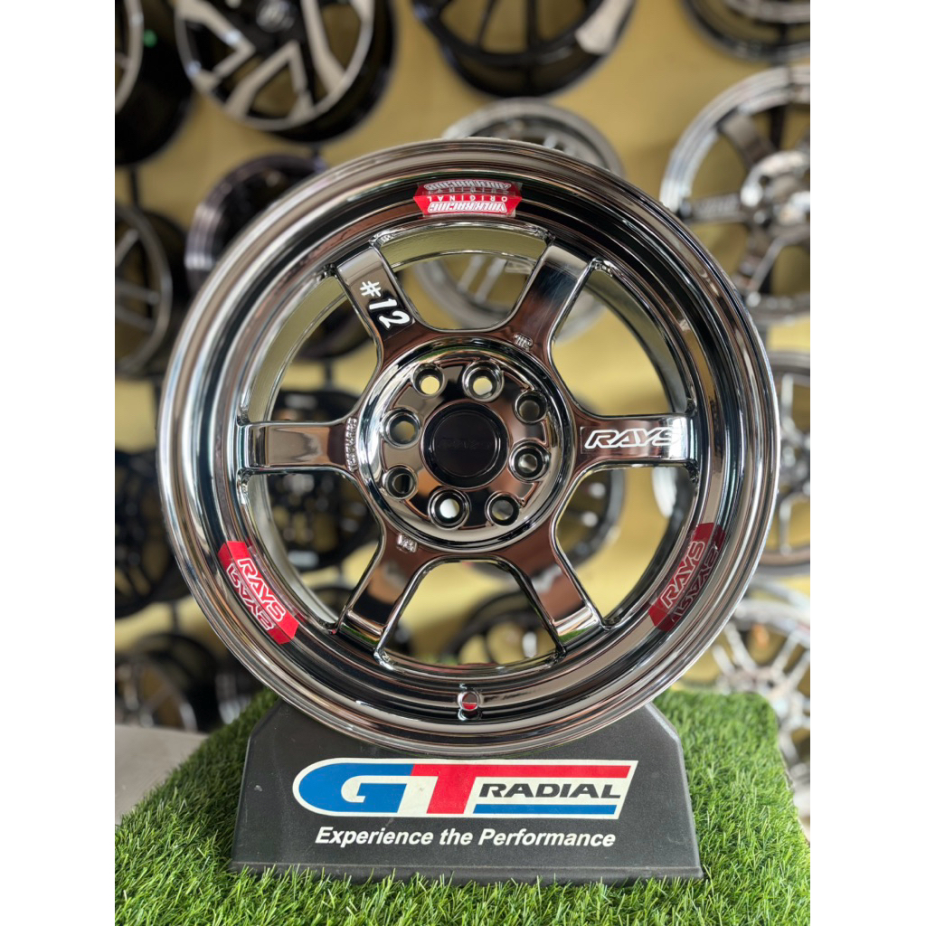 velg te37 r16 4x100/114pcd L7 et42 black chrome