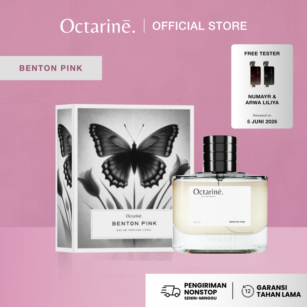 Octarine - Parfum Wanita Tahan Lama Aroma Manis Lembut Elegant Inspired By Colors Benton Pink | Parf