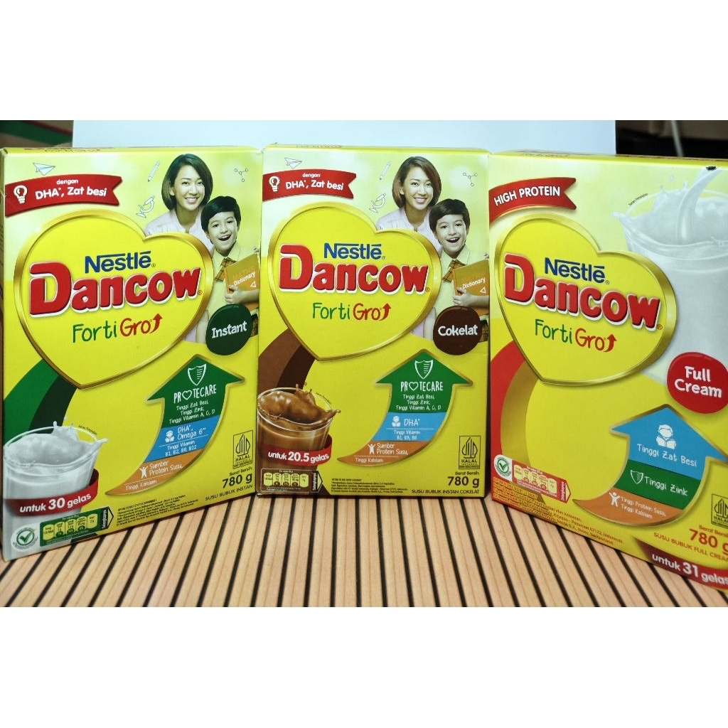 Dancow fortigro instant,fullcream,coklat 780 gr