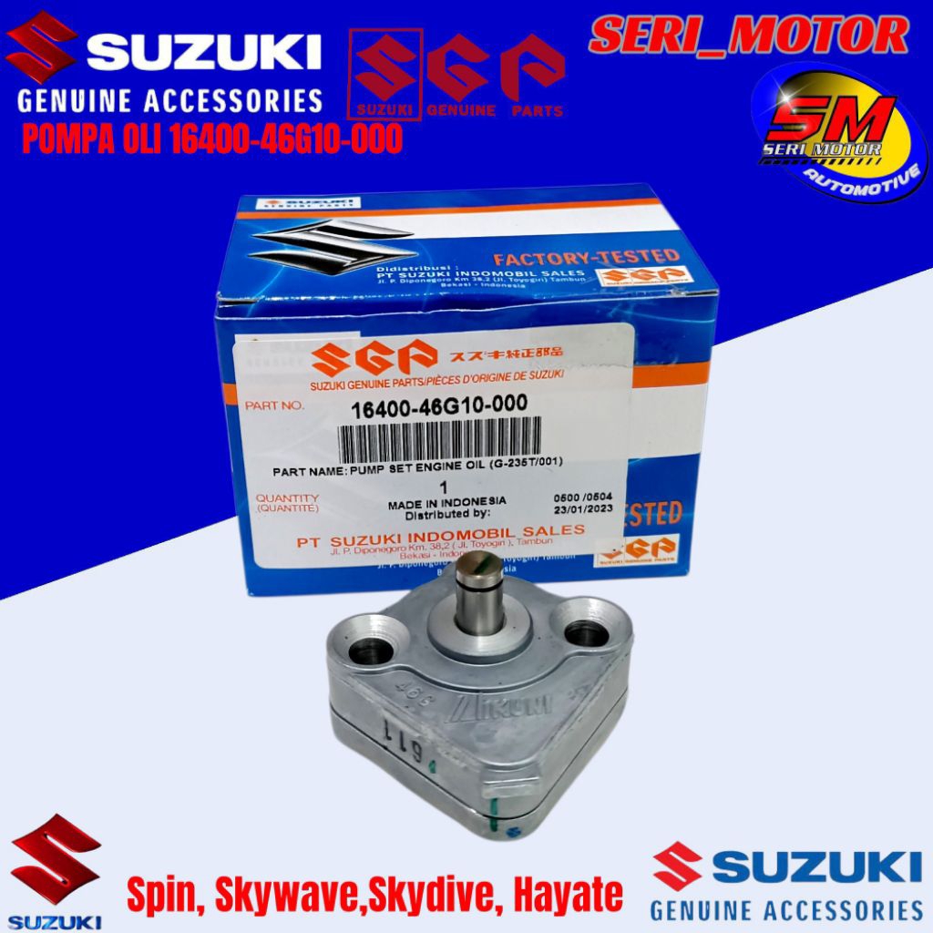 Pompa Oli Skywave Spin, Skydive,Hayate Original Sgp 16400B46G10N000
