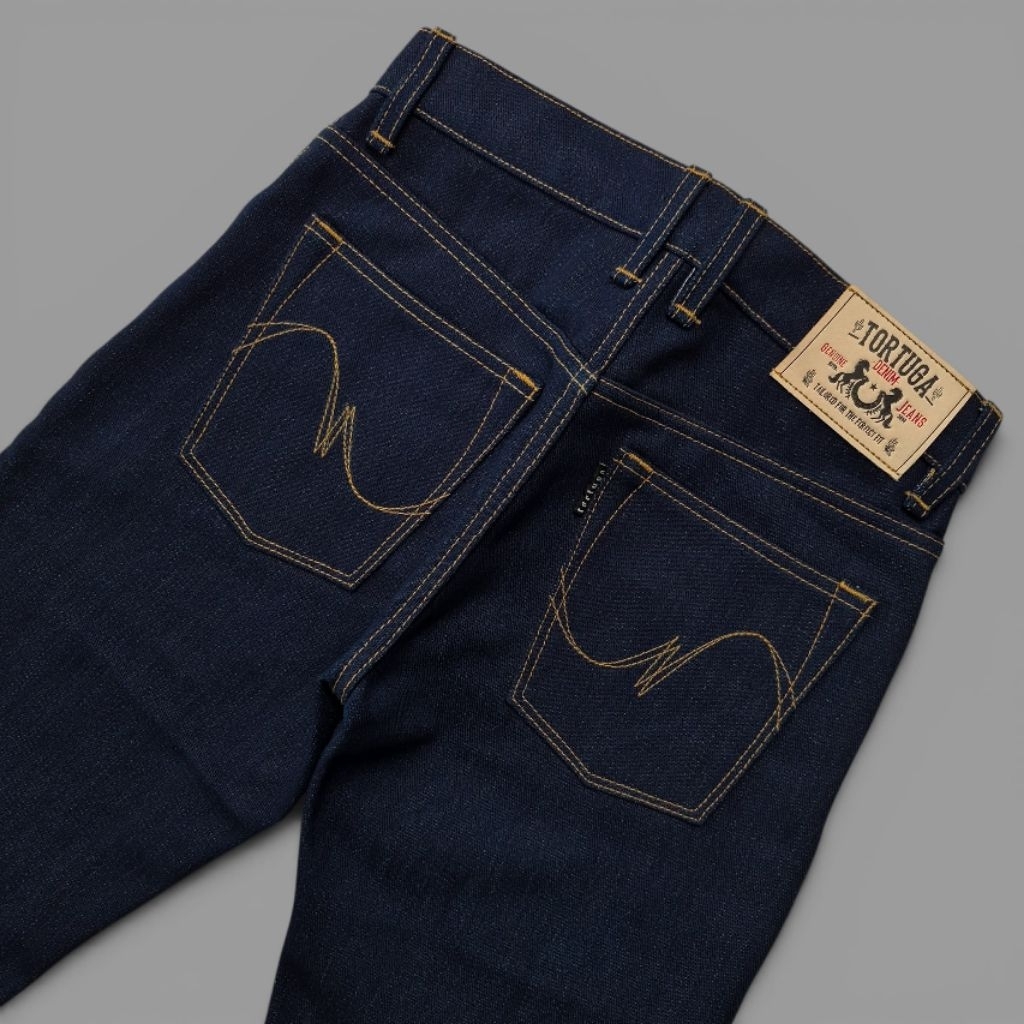 TORTUGA denim, celana jeans denim, 16oz selvedge accents - THUNDERJAW
