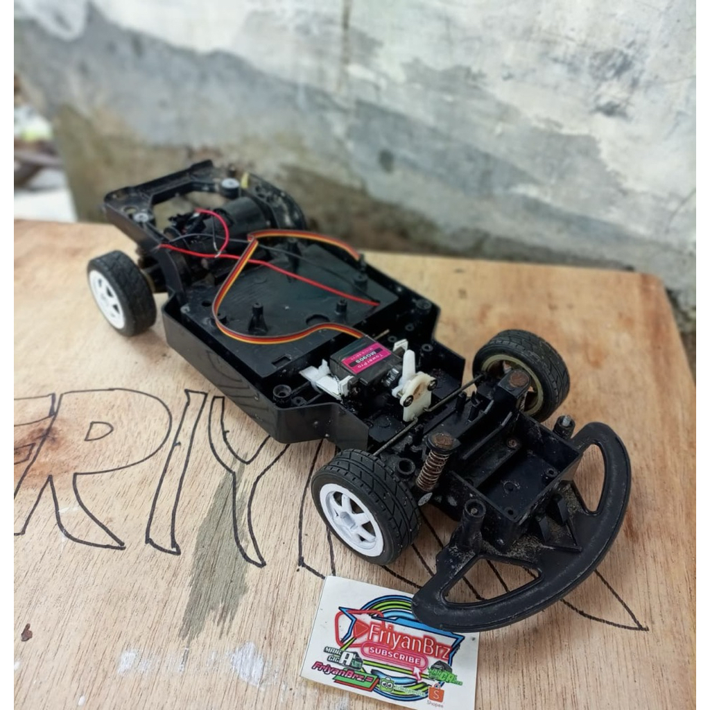 Kit sasis chassis rc qd 1/12 bahan upgrade full propo (sudah ada servo)