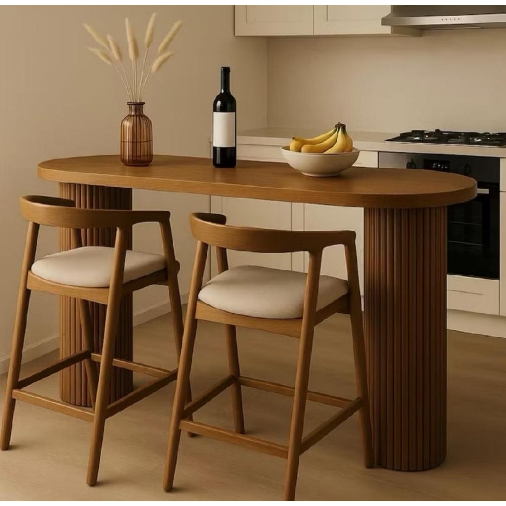 set meja bar minimalis meja makan bar set meja bar kayu jati